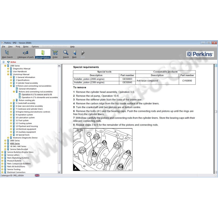 PERKINS SPI 2018A EPC PARTS CATALOG + EST2021B