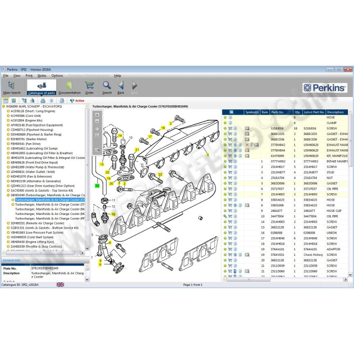 PERKINS SPI 2018A EPC PARTS CATALOG + EST2021B