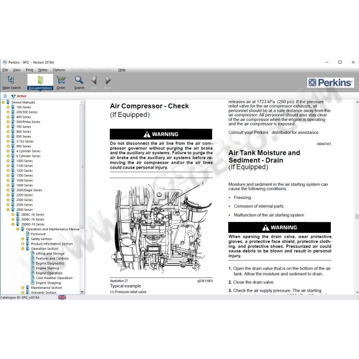 PERKINS SPI 2016A EPC PARTS CATALOG + EST2015A